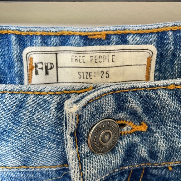 Free People Embroidered Denim Mini Skirt - Picture 3 of 4